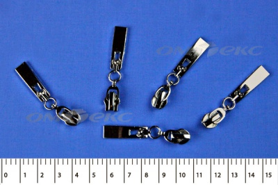 Слайдер декоративный, металлический №1/спираль Т7/никель - купить в Волгодонске. Цена: 6.29 руб.
