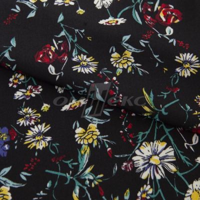 Плательная ткань "Фламенко" 6.2, 80 гр/м2, шир.150 см, принт растительный - купить в Волгодонске. Цена 239.03 руб.