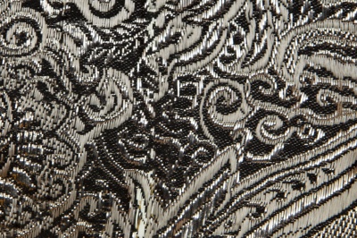 Ткань костюмная жаккард №11, 140 гр/м2, шир.150см, цвет тем.серебро - купить в Волгодонске. Цена 383.29 руб.