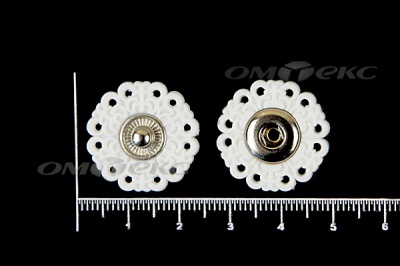Кнопки пришивные №6 S20мм пластиковые белые - купить в Волгодонске. Цена: 9.88 руб.