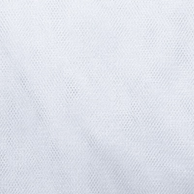 Трикотажное полотно Тюль Кристалл, 100% полиэфир, 16-01/белый, 15гр/м2, шир.160см. - купить в Волгодонске. Цена 129.70 руб.