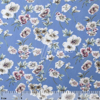 Плательная ткань "Фламенко" 12.1, 80 гр/м2, шир.150 см, принт растительный - купить в Волгодонске. Цена 241.49 руб.