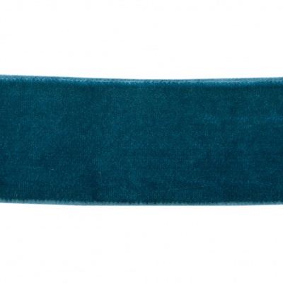 Лента бархатная нейлон, шир.25 мм, (упак. 45,7м), цв.65-изумруд - купить в Волгодонске. Цена: 981.09 руб.