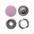 Кнопка рубашечная (закрытая) 9,5мм - эмаль, цв.003 - розовый - купить в Волгодонске. Цена: 5.74 руб.
