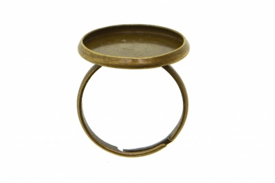 Заготовка для рукоделия металлическая фигурная для кольца 15мм - купить в Волгодонске. Цена: 7.44 руб.
