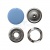 Кнопка рубашечная (закрытая) 9,5мм - эмаль, цв.182 - св.голубой - купить в Волгодонске. Цена: 5.74 руб.