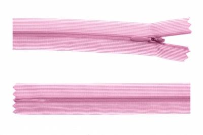 Молния потайная Т3 513, 60 см, капрон, цвет св.розовый - купить в Волгодонске. Цена: 10.13 руб.