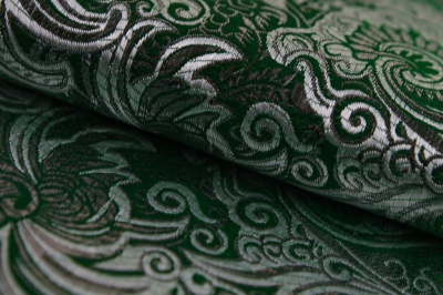 Ткань костюмная жаккард, 135 гр/м2, шир.150см, цвет зелёный№4 - купить в Волгодонске. Цена 441.94 руб.