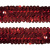 Тесьма с пайетками 3, шир. 30 мм/уп. 25+/-1 м, цвет красный - купить в Волгодонске. Цена: 1 087.39 руб.