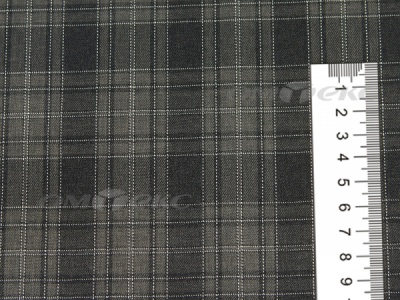 Ткань костюмная клетка 25235 2004, 185 гр/м2, шир.150см, цвет серый/бел - купить в Волгодонске. Цена 