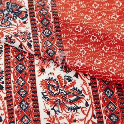 Плательная ткань "Фламенко" 24.1, 80 гр/м2, шир.150 см, принт этнический - купить в Волгодонске. Цена 241.49 руб.