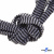 Шнурки #107-07, плоские 130 см, двухцветные цв.серый/чёрный - купить в Волгодонске. Цена: 23.03 руб.